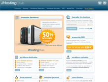 Tablet Screenshot of hostingclub.es